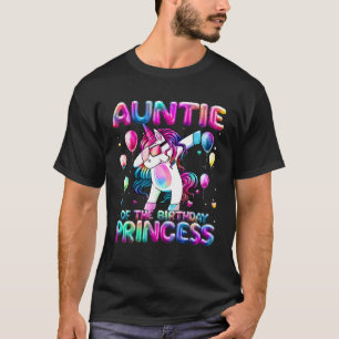 Tante der Geburtstagsprinzessin Mädchen Flossing E T-Shirt