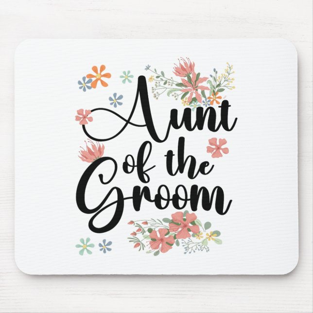 Tante der Groom-Blume Groomtte der Groo Mousepad (Vorne)