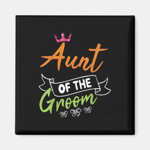 Tante der Groom Bride glücklich Hochzeit Heiraten  Magnet