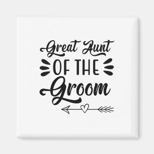 Tante der Groom Wedding Party Family Bridal Show Magnet