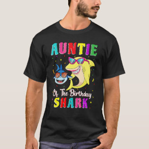 Tante der Hai Geburtstagsfamilie, die zur Geburt p T-Shirt