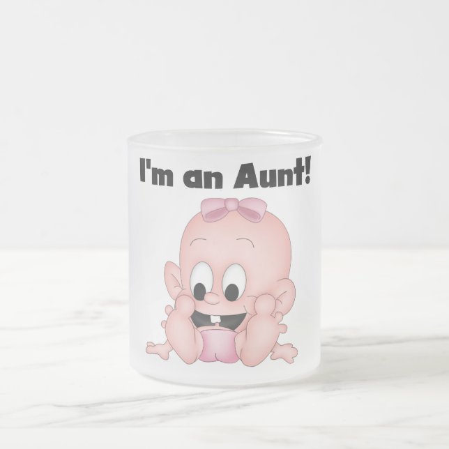 Tante der neuen Nichten-T-Shirts und der Geschenke Mattglastasse (Mittel)