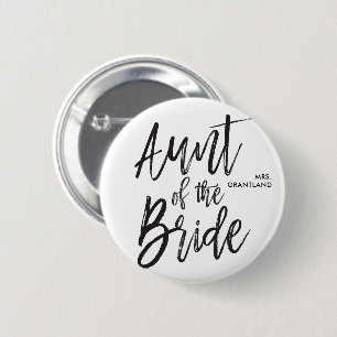 Tante der Skript-Hochzeit der Braut-  Button