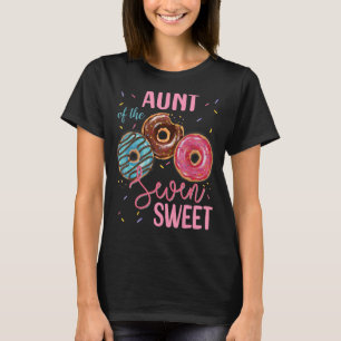 Tante der süßen siebenundsiebten Donut Geburtstags T-Shirt
