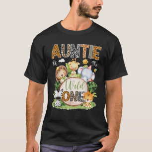 Tante der Wilden ein 1. Geburtstag Kinder Safari J T-Shirt
