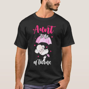 Tante der Zwillinge Nichte und Neffe Elefant Regen T-Shirt