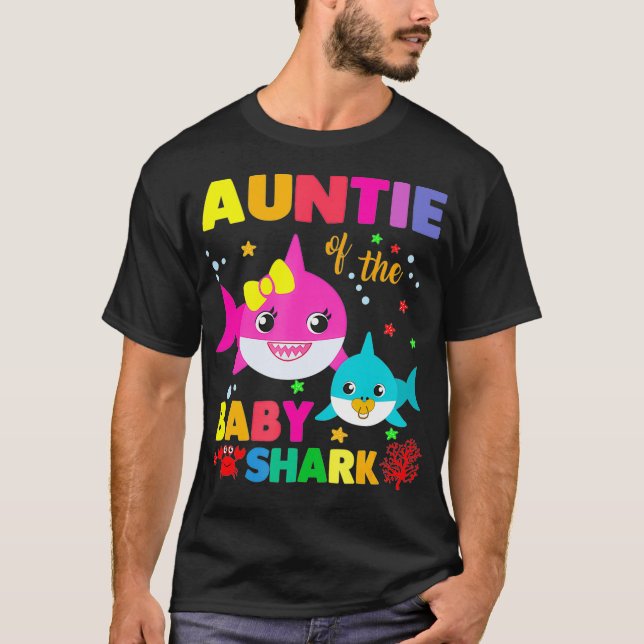 Tante des Baby Shark Birthday Tantashais _1 T-Shirt (Vorderseite)
