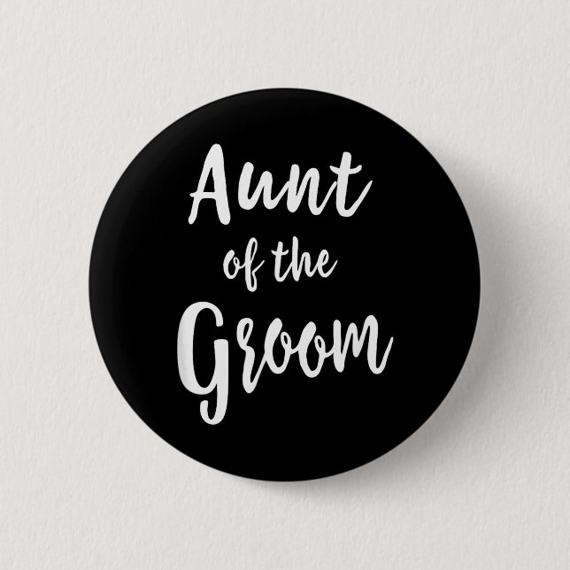 Tante des Bräutigams Hochzeitsprobe Abendessen Bra Button (Vorderseite)