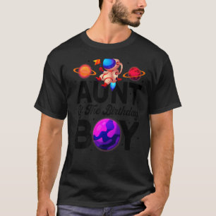 Tante des Geburtstags-Astronauten-Weltraumthema T-Shirt