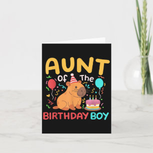 Tante des Geburtstags Boy Capybara Kinder Kinderta Karte