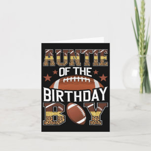 Tante des Geburtstags Boy Football Baller Game Da Karte