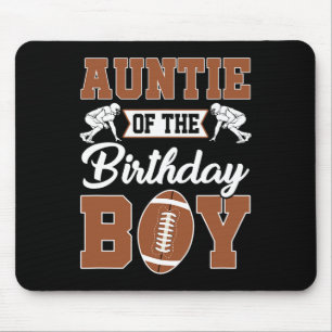 Tante des Geburtstags Boy Football Party Family m Mousepad