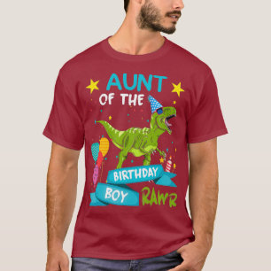 Tante des Geburtstags Junge Dinosaurier T-Shirt