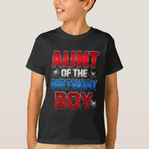Tante des Geburtstags Junge Matching Spider Family T-Shirt