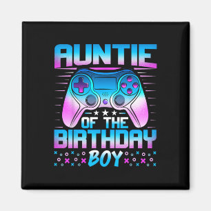 Tante des Geburtstags Junge - Matching Video Game  Magnet