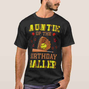 Tante des Geburtstags Softll-Themen-Geburtstags-Pa T-Shirt