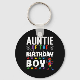 Tante des Geburtstagsjungen Autism Awareness Puzzl Schlüsselanhänger