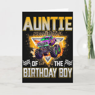 Tante des Geburtstagsjungen Monster Truck Geburtst Karte