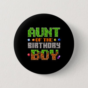 Tante des Geburtstagsjungen-Party-Videospieler Pix Button