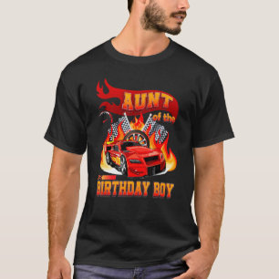 Tante des Geburtstagsjungen Rennwagens Geburtstag  T-Shirt