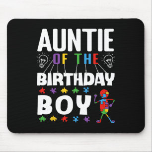 Tante des Geburtstagsjungs-Autismus-Bewusstseins-P Mousepad