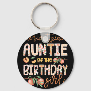 Tante des Geburtstagskindes One Sweet Peach 1. Schlüsselanhänger