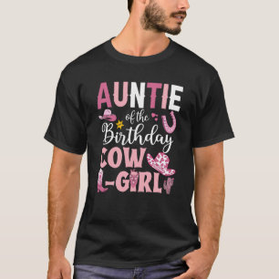 Tante des Geburtstagskuhmädchens Rodeo Party b Tag T-Shirt