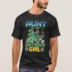 Tante des Geburtstagsmädchens Lustiges Videospiel T-Shirt