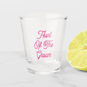 Tante des Groom Hochzeitsgeschenks Gunst Elegant Schnapsglas