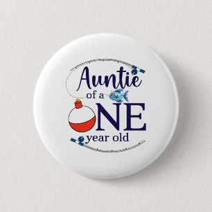 Tante des großen einen Angeljungen ersten Geburtst Button