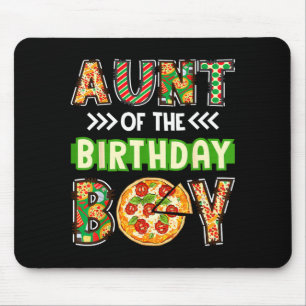 Tante des Jungen Geburtstagsjunge Pizzaliebhaber P Mousepad