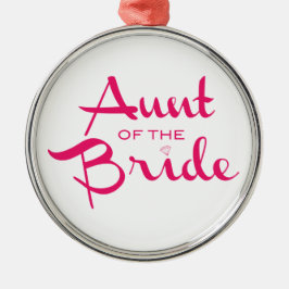 Tante des Retro-Drehbuchs Silbernes Ornament