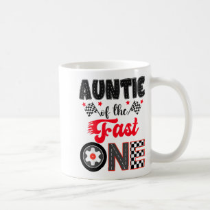 Tante des schnellen Autos Rennpapa 1. Geburtstag Kaffeetasse