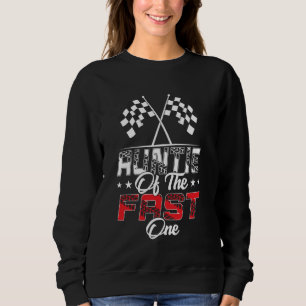 Tante des schnellen ersten Rennwagens zum Geburtst Sweatshirt
