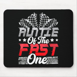 Tante des schnellen Geburtstags 1. Rennwagen Famil Mousepad