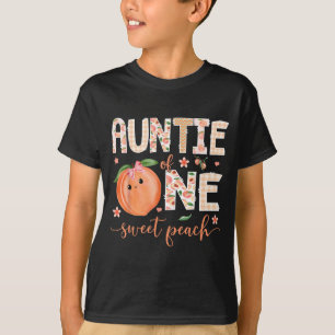 Tante des süßen Pfirsich-Mädchens zur 1. Geburtsta T-Shirt