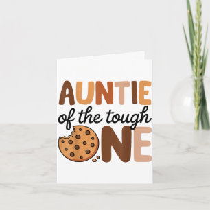 Tante des tough one Kekse Milch 1. Geburtstag Karte