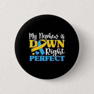 Tante des Trisomie Nephew Down Syndrom Bewusstsein Button