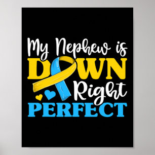 Tante des Trisomie Nephew Down Syndrom Bewusstsein Poster