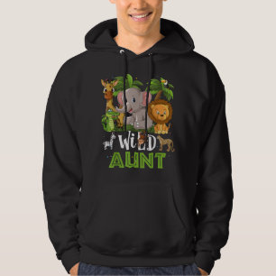Tante des wilden Zoo Birthday Safari Jungle Animal Hoodie
