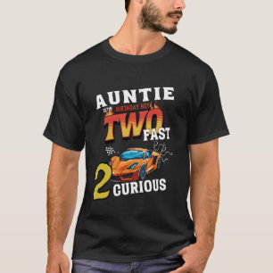 Tante des zweijährigen Geburtstags Junge Racing Ca T-Shirt
