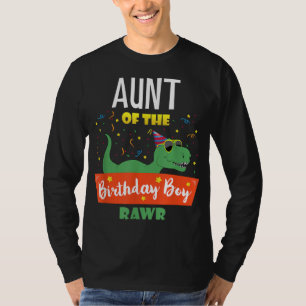 Tante Dinosaur Funny Birthday Boy Auntie Geschenk T-Shirt