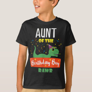 Tante Dinosaur Funny Birthday Boy Auntie Geschenk T-Shirt
