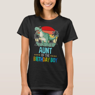 Tante Dinosaurier der Geburtstagsjunge Matching Fa T-Shirt