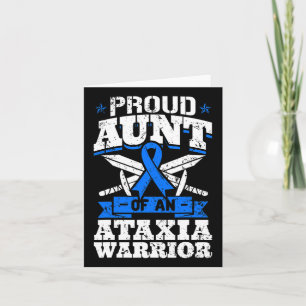 Tante eines Ataxia Krieger Bewusstsein Ribbon Dyst Karte