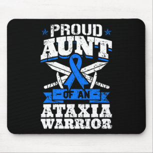 Tante eines Ataxia Krieger Bewusstsein Ribbon Dyst Mousepad