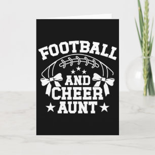 Tante eines Cheerleaders und Footll  Karte