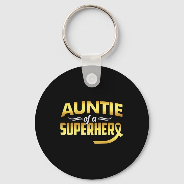 Tante eines Superhelden Schlüsselanhänger (Vorderseite)
