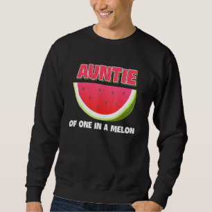 Tante eins in einer Melon Familie Matching Waterme Sweatshirt