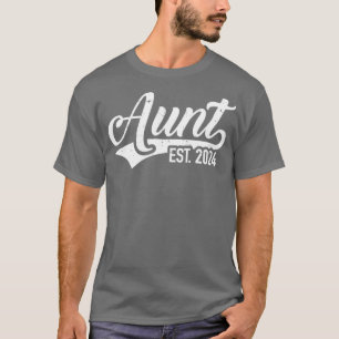 Tante est 2024 Schwangerschaftsankündigung T-Shirt
